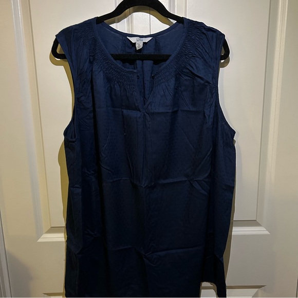 croft & barrow Tops - Croft & Barrow Blue Sleeveless Tank Top